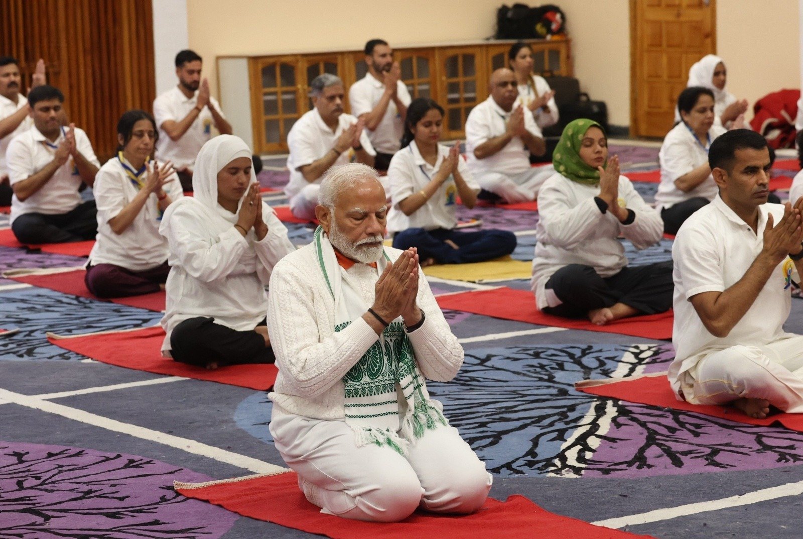 PM Modi celebrating 10th International Yoga Day