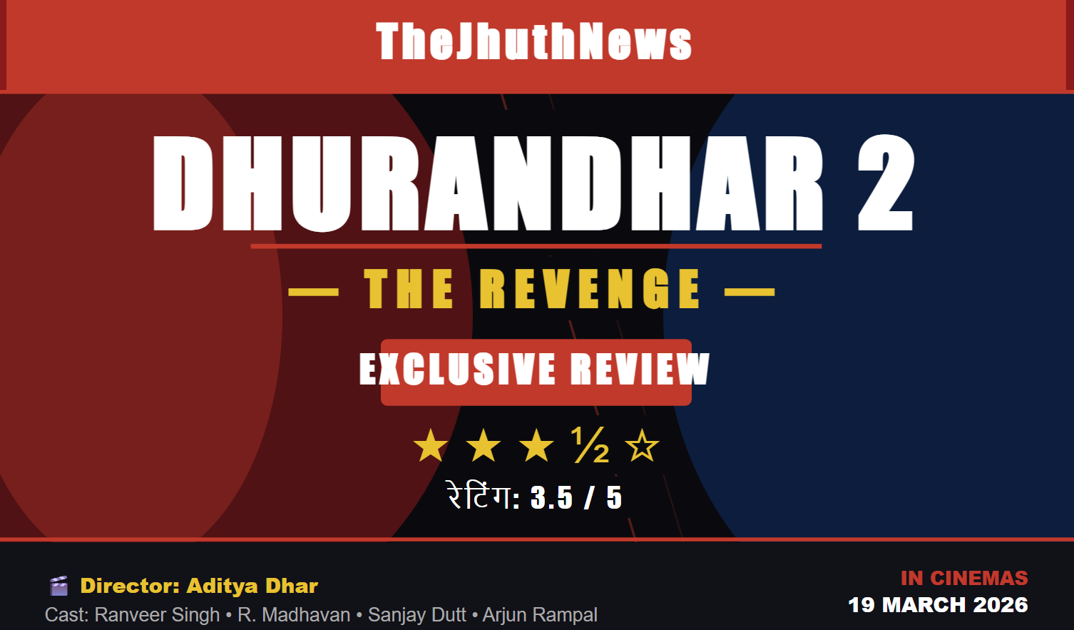 Dhurandhar 2: The Revenge — रणवीर सिंह की धमाकेदार वापसी, लेकिन विवाद भी साथ लाई!